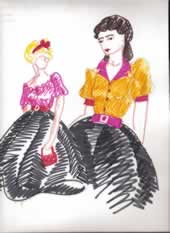 Costume Design for the play On With the Dance