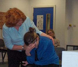 Carrie Mancini and Catriona MacInnes in Pat Brydon's play